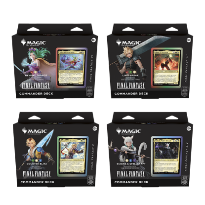 (ESPAÑOL) Commander Deck Bundle – Final Fantasy – MTG Pack 4