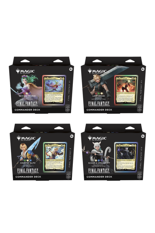 (ESPAÑOL) Commander Deck Bundle – Final Fantasy – MTG Pack 4