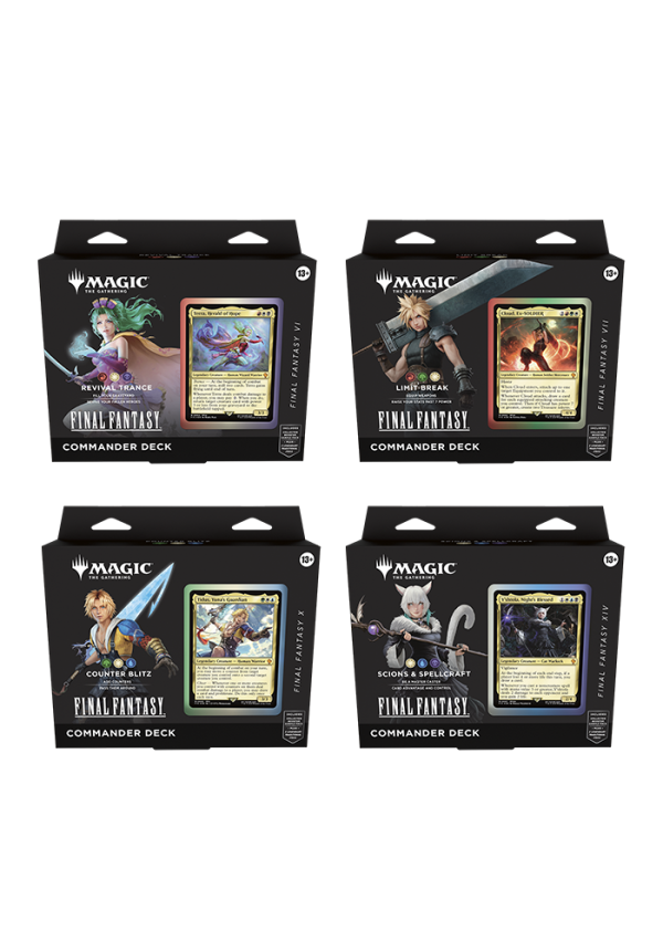 (ESPAÑOL) Commander Deck Bundle – Final Fantasy – MTG Pack 4