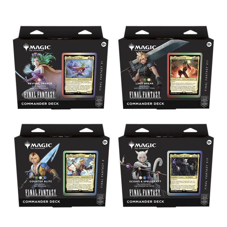 (ESPAÑOL) Commander Deck Bundle – Final Fantasy – MTG Pack 4