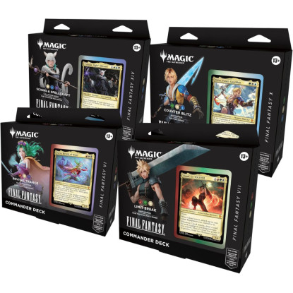 Magic the Gathering Final Fantasy Commander 4-Deck Case