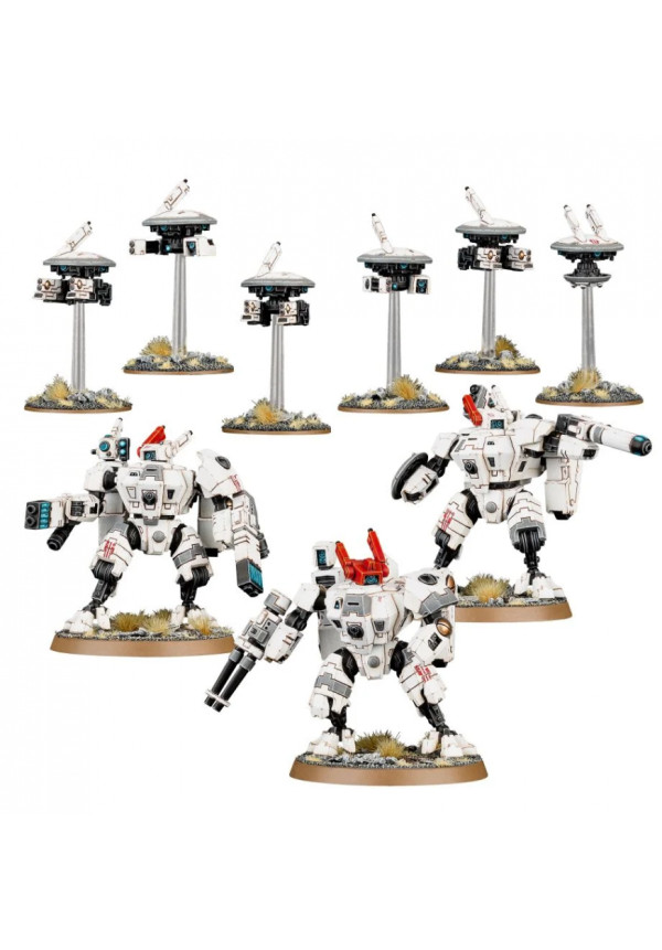 XV8 Crisis Battlesuit Team. Warhammer 40k: Tau Empire