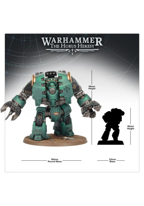 Dreadnought de asedio Leviathan con armas de garra y taladro