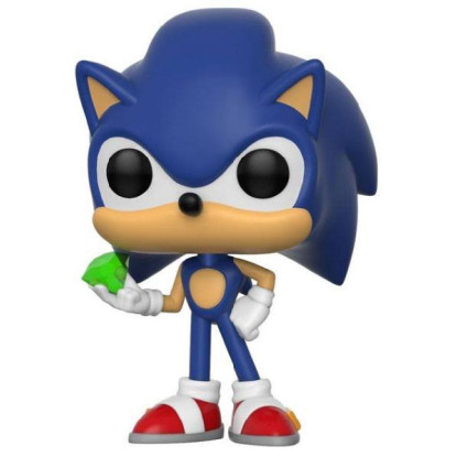 Sonic The Hedgehog POP! Games Vinyl Figura Sonic (Emerald) 9 cm