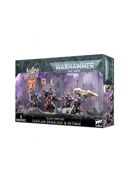 Black Templars: Capellán Grimaldus y escolta