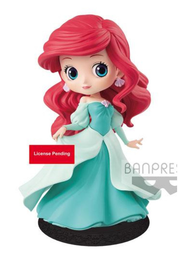Disney Minifigura Q Posket Ariel Princess Dress A (Green Dress) 14 cm