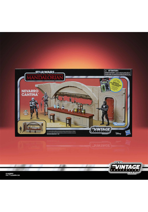 SET NEVARRO CANTINA + FIGURA 9,5 CM DEATH TROOPER THE MANDALORIAN STAR WARS VINTAGE