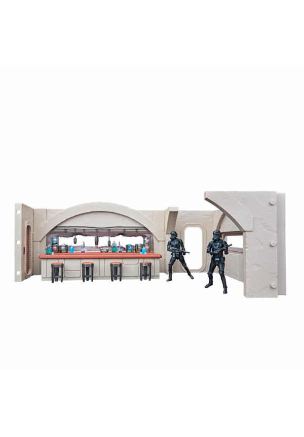 SET NEVARRO CANTINA + FIGURA 9,5 CM DEATH TROOPER THE MANDALORIAN STAR WARS VINTAGE