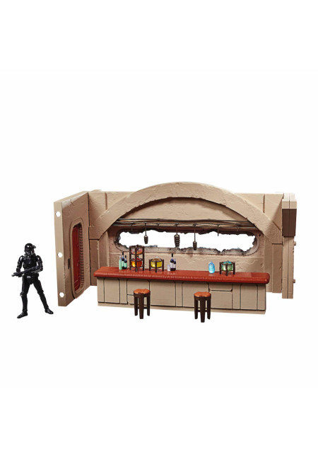 SET NEVARRO CANTINA + FIGURA 9,5 CM DEATH TROOPER THE MANDALORIAN STAR WARS VINTAGE