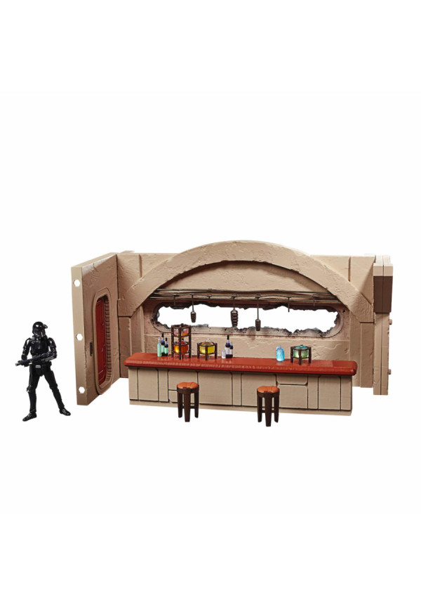 SET NEVARRO CANTINA + FIGURA 9,5 CM DEATH TROOPER THE MANDALORIAN STAR WARS VINTAGE