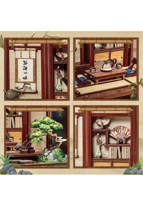 BOOK NOOK KIT - DIY - Kirishima Cha-an - 145pc + LED Light