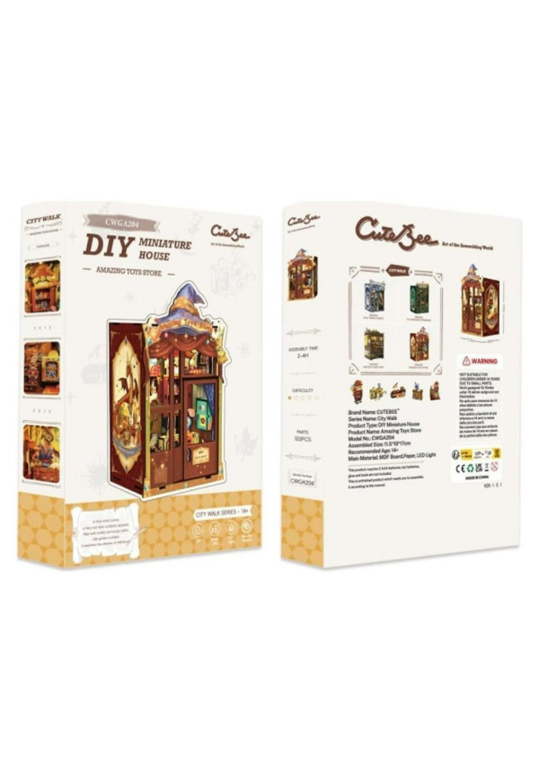 CuteBee Book Nook Amazing Toy Store Maqueta 17x12cm 