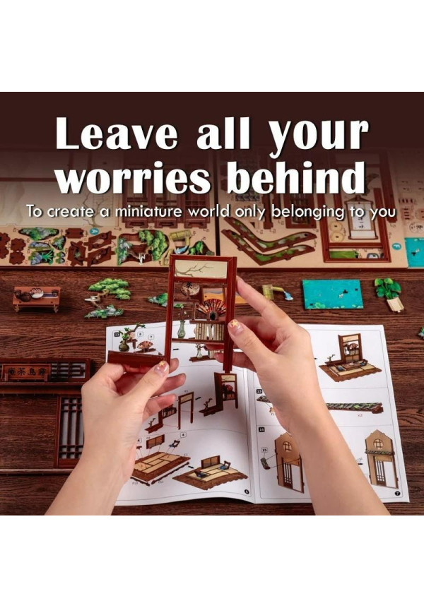 BOOK NOOK KIT - DIY - Kirishima Cha-an - 145pc + LED Light