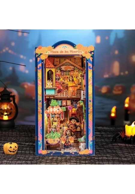 BOOK NOOK KIT - DIY - Plaza de los Muertos- 350pc + LED Light