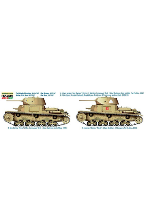 CARRO ARMATO M14/41 l SERIE with ITALIAN INFANTRY