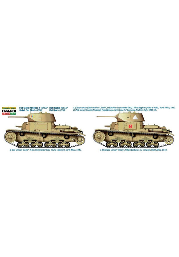 CARRO ARMATO M14/41 l SERIE with ITALIAN INFANTRY