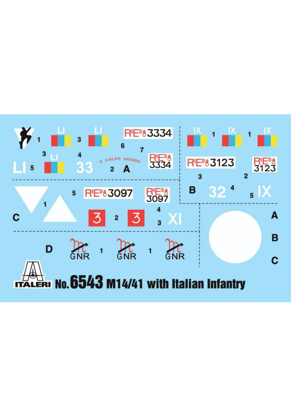 CARRO ARMATO M14/41 l SERIE with ITALIAN INFANTRY