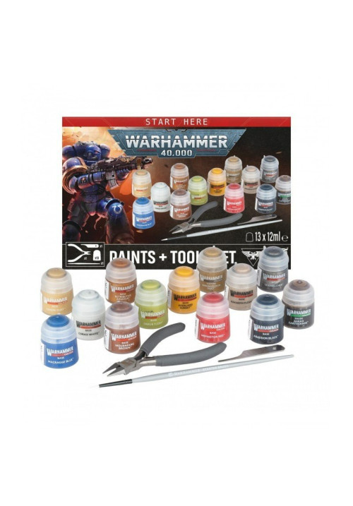 Warhammer 40k Paints + Tools Set 2026