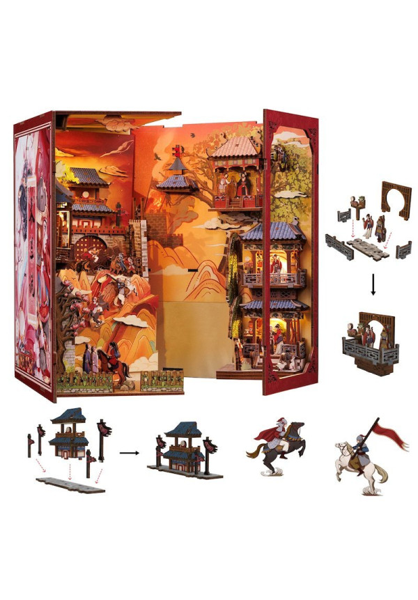 BOOK NOOK KIT - DIY - The Legend of Mulan - 298pc + LED Light