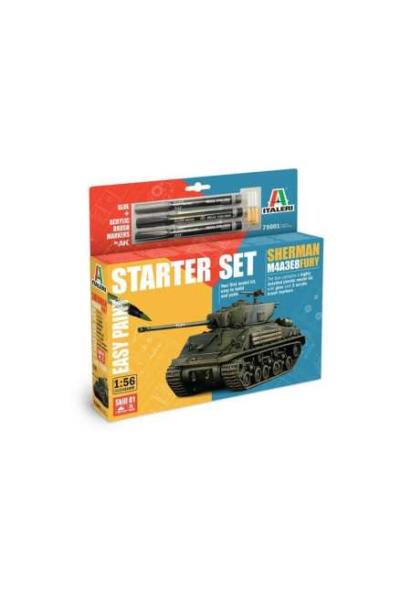 Italeri - Sherman M4A3E8 Fury, Escala 1:56
