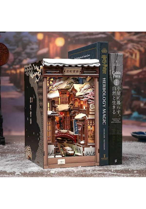 BOOK NOOK KIT - DIY - Kyoto Snow Whisper - 286pc + LED Light