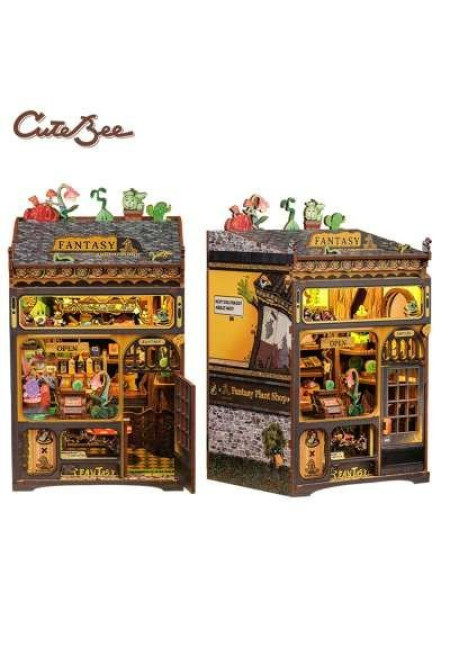 MINIATURE HOUSE - DIY - Fantacy Plant Shop - 146pc + LED Light