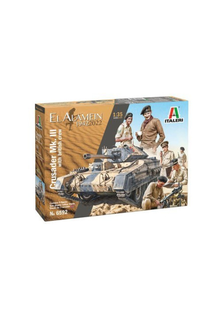 Italeri 6592 Crusader Mk. III with British Crew El Alamein Italeri 6592 Crusader Mk. III with British Crew El Alamein