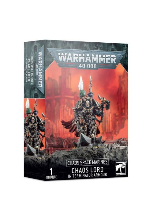 Señor del Caos en Armadura de Exterminador Marines Espaciales del Caos Warhammer 40,000