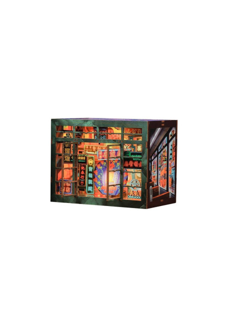 Model Book Nook Hong Kong Neon Light 13 x 17 cm