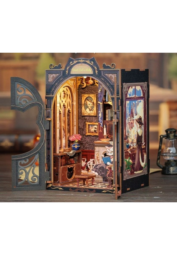 Maqueta Sujeta Libros Count Cat's Study