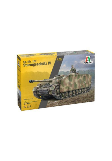 Italeri 0223 Sturmgeschutz / StuG.IV with Gluable Rubber Tracks Italeri 0223 Sturmgeschutz / StuG.IV with Gluable Rubber Tracks
