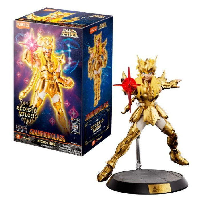 Model Kit Milo de Escorpio (Scorpio Miro) Blokees Los Caballeros del Zodiaco Anime Champion Class (Clase Campeón)