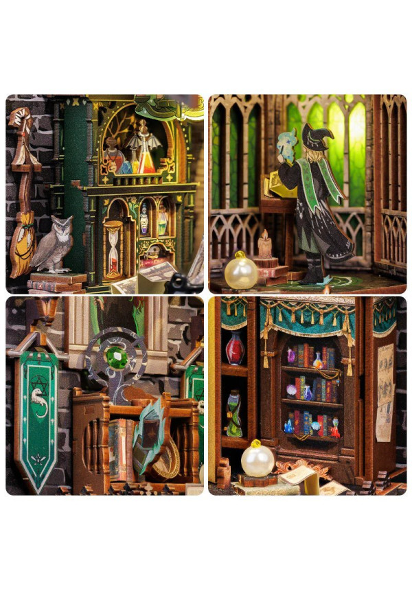 BOOK NOOK KIT - DIY - Darkness Common Room - 150pc + LED Light