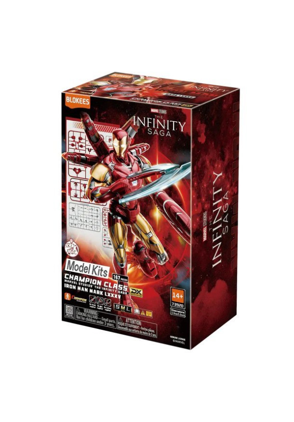 Marvel Infinity Saga Champion Class Iron Man MK85 Model Kits | Blokees