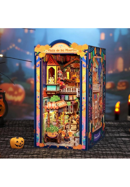 BOOK NOOK KIT - DIY - Plaza de los Muertos- 350pc + LED Light