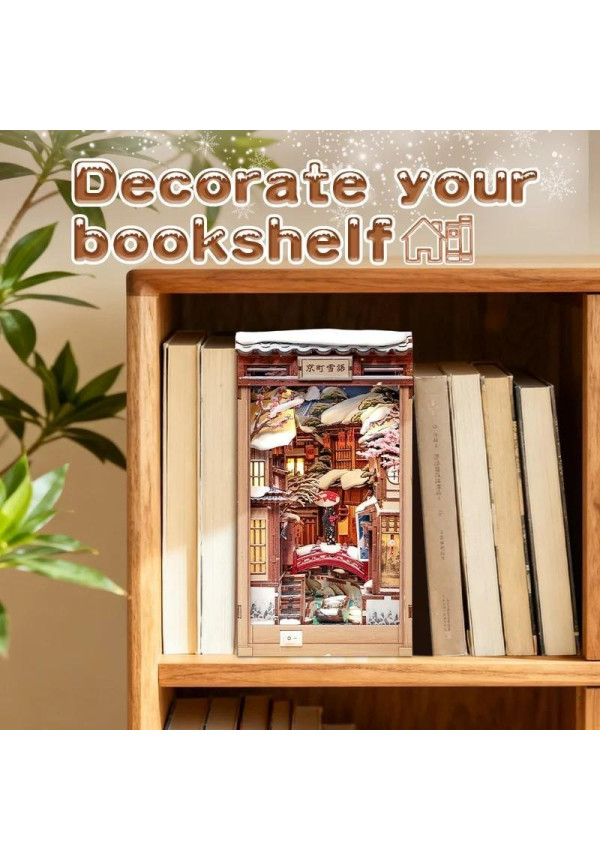 BOOK NOOK KIT - DIY - Kyoto Snow Whisper - 286pc + LED Light