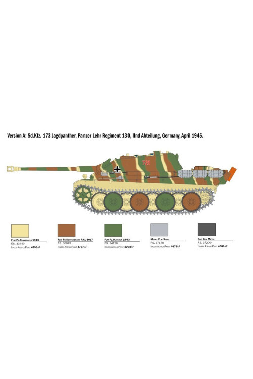 Sd.Kfz.173 JAGDPANTHER with winter crew