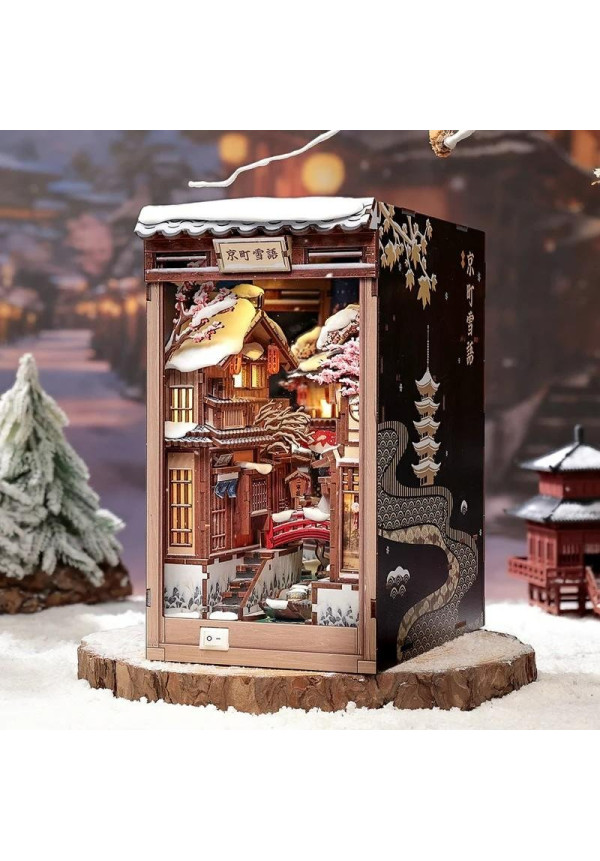 BOOK NOOK KIT - DIY - Kyoto Snow Whisper - 286pc + LED Light
