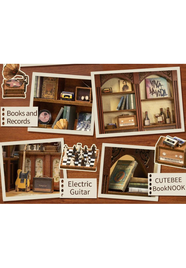 BOOK NOOK KIT - DIY - The Secret Rhythm - 355pc + LED Light