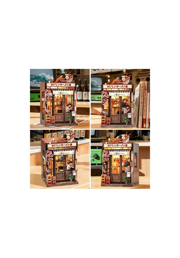 Maquette Book Nook Model Kit Miniature House Oishii Kyoto 22 x 13 cm