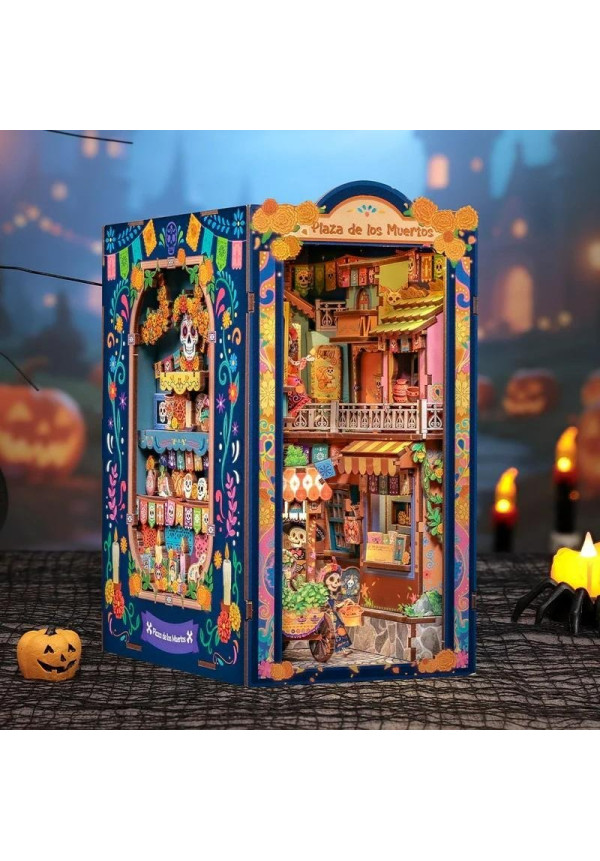 BOOK NOOK KIT - DIY - Plaza de los Muertos- 350pc + LED Light