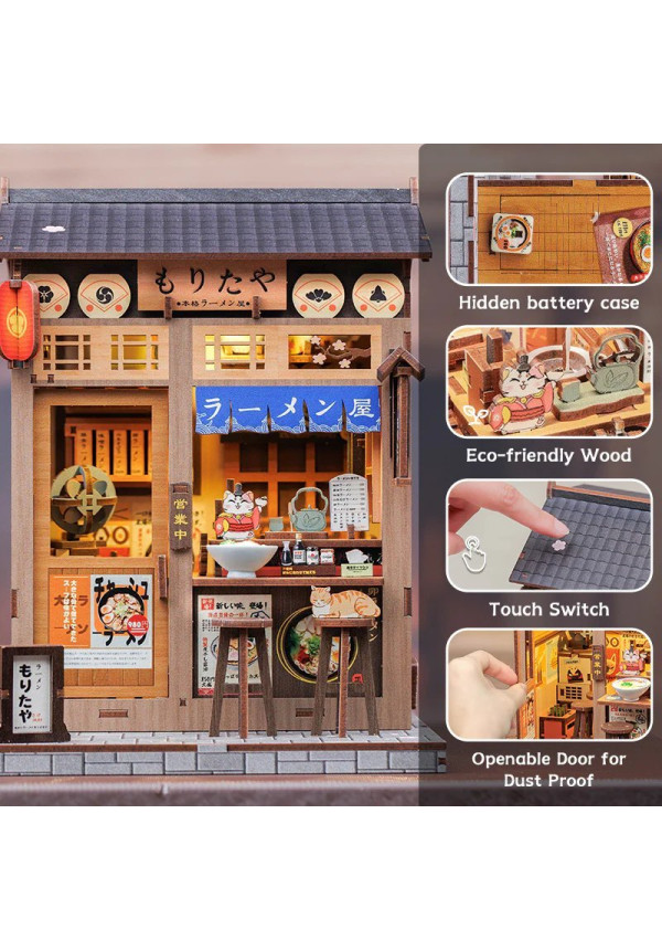MINIATURE HOUSE - DIY- Morita-Ya - 240pc + LED Light
