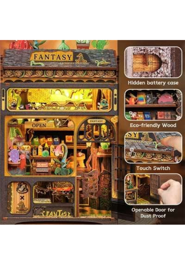 MINIATURE HOUSE - DIY - Fantacy Plant Shop - 146pc + LED Light