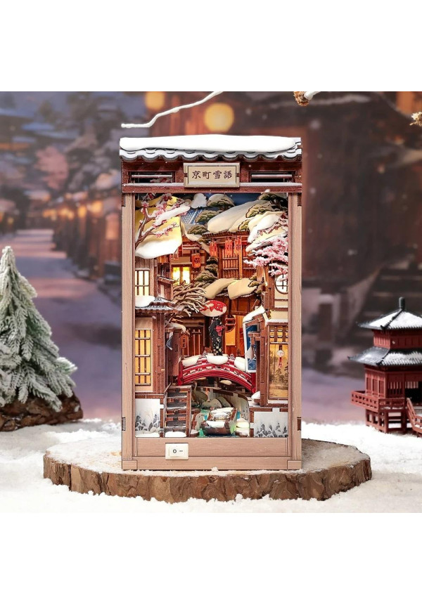 BOOK NOOK KIT - DIY - Kyoto Snow Whisper - 286pc + LED Light