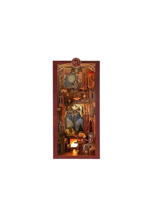 BOOK NOOK KIT - DIY - Flame Common Room - 226pc + LED Light