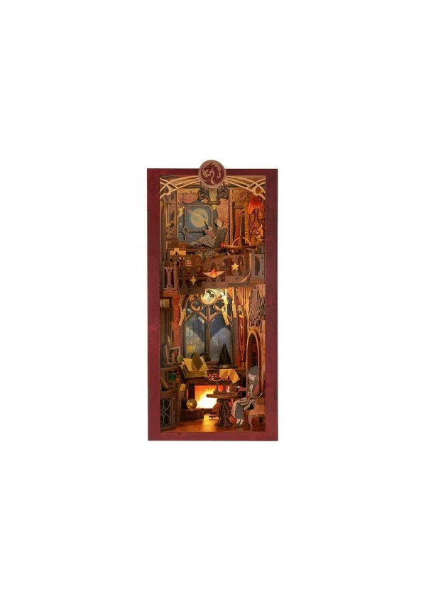 BOOK NOOK KIT - DIY - Flame Common Room - 226pc + LED Light