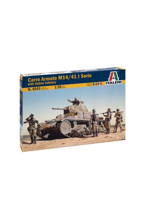 CARRO ARMATO M14/41 l SERIE with ITALIAN INFANTRY