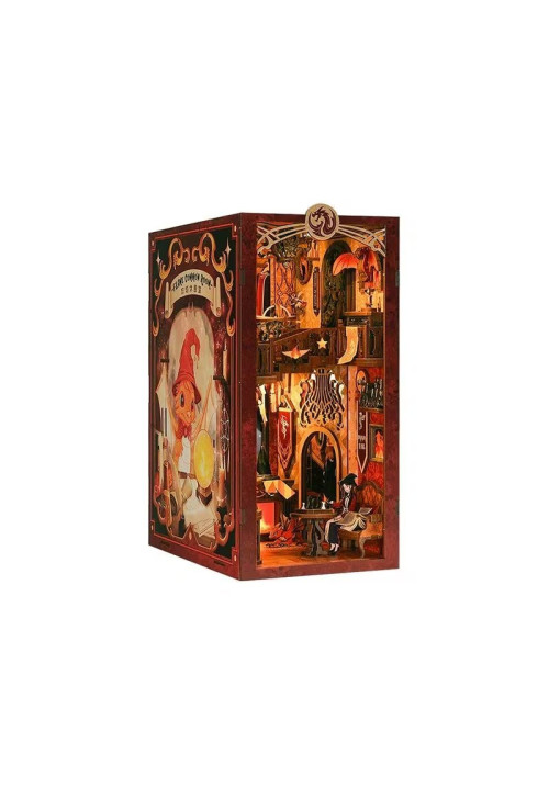 BOOK NOOK KIT - DIY - Flame Common Room - 226pc + LED Light