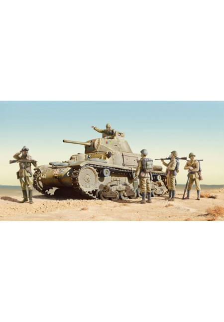 CARRO ARMATO M14/41 l SERIE with ITALIAN INFANTRY