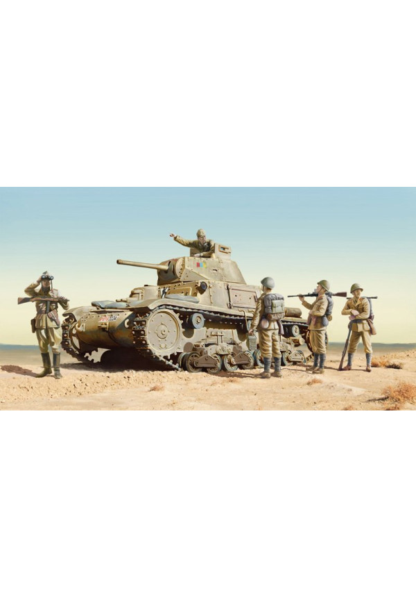 CARRO ARMATO M14/41 l SERIE with ITALIAN INFANTRY